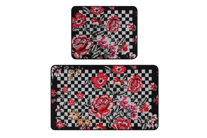 Mijölnir Juego de alfombras de baño Black Rose Multicolor Mijölnir Juego de alfombras de baño Black Rose Multicolor